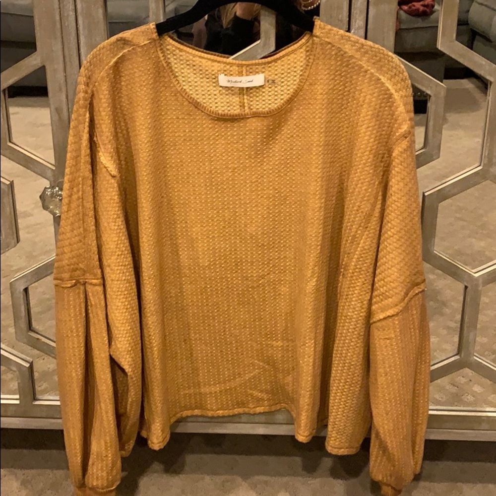 Mustard Seed thermal waffle top, S